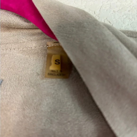 Bagatelle Waterfall Faux Suede Jacket - Picture 4 of 6